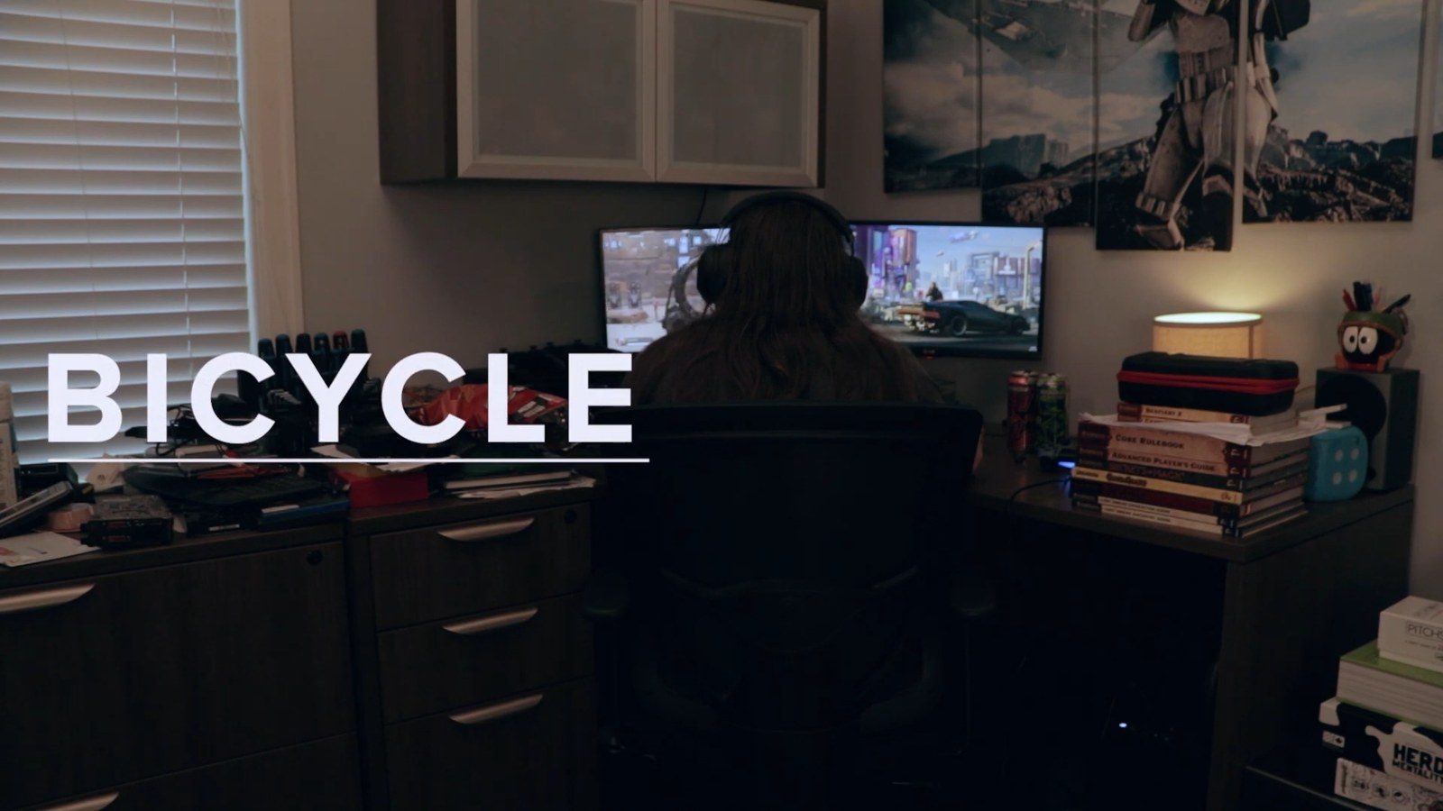 Bicycle short film title card